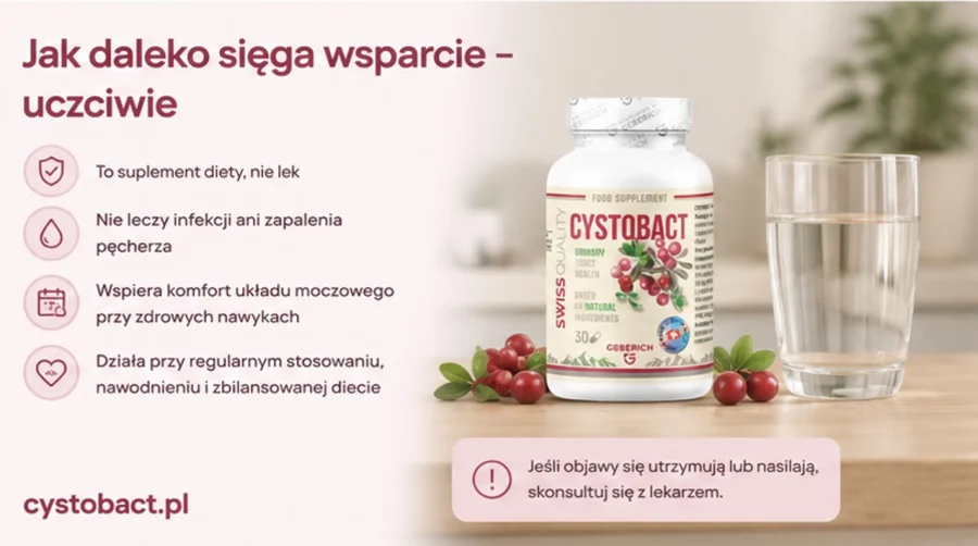 Cystobact — suplement diety wspierający komfort układu moczowego